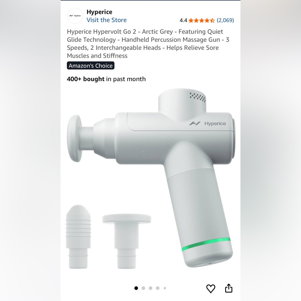 Hyperice hypervolt go 2 portable massage gun NEW IN BOX